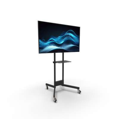 RPS-200 Mobile Cart with 65inch Single Display, Front Angled View