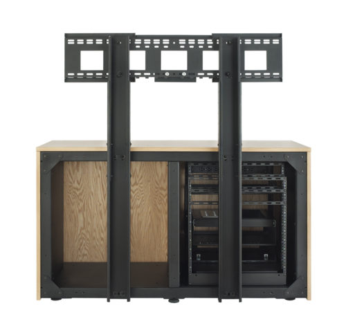 2-Bay AV Credenza | Conference Room Cabinet | AVTEQ