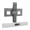 Avteq Cisco Room Camera Mount Bundle with UM-1 Display Mount and Cisco Room Kit Plus Video Bar (Below Display), Front Angled View