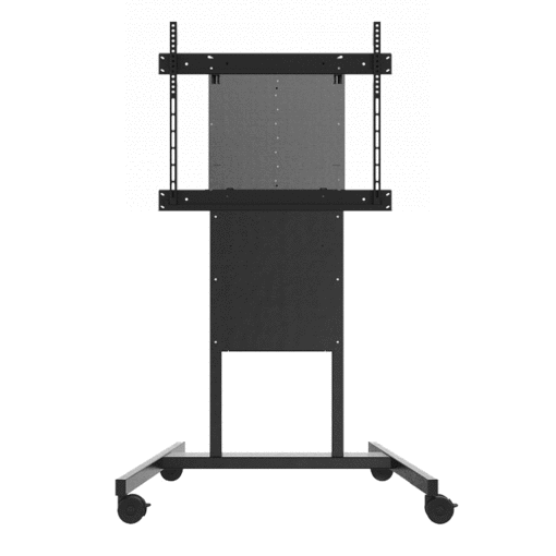 fixed to height adjustable mobile display cart