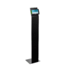 Avteq SDS Tablet Floor Stand with a Crestron TSS Tablet Touch Screen, Front Angled View