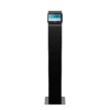 Avteq SDS Tablet Floor Stand (SDS-100) with a Crestron TSS Tablet Touch Screen, Front View