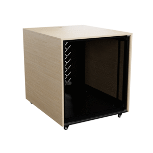 TR-12 Rack Mobile Cabinet, Front Angled View