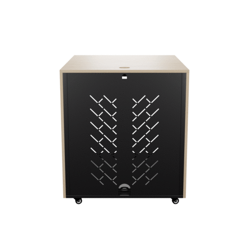 TR-12 Rack Mobile Cabinet, Back View