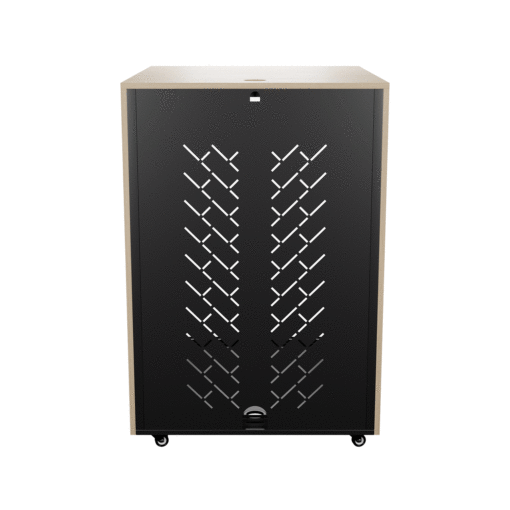 TR-16 Rack Mobile Cabinet, Back View