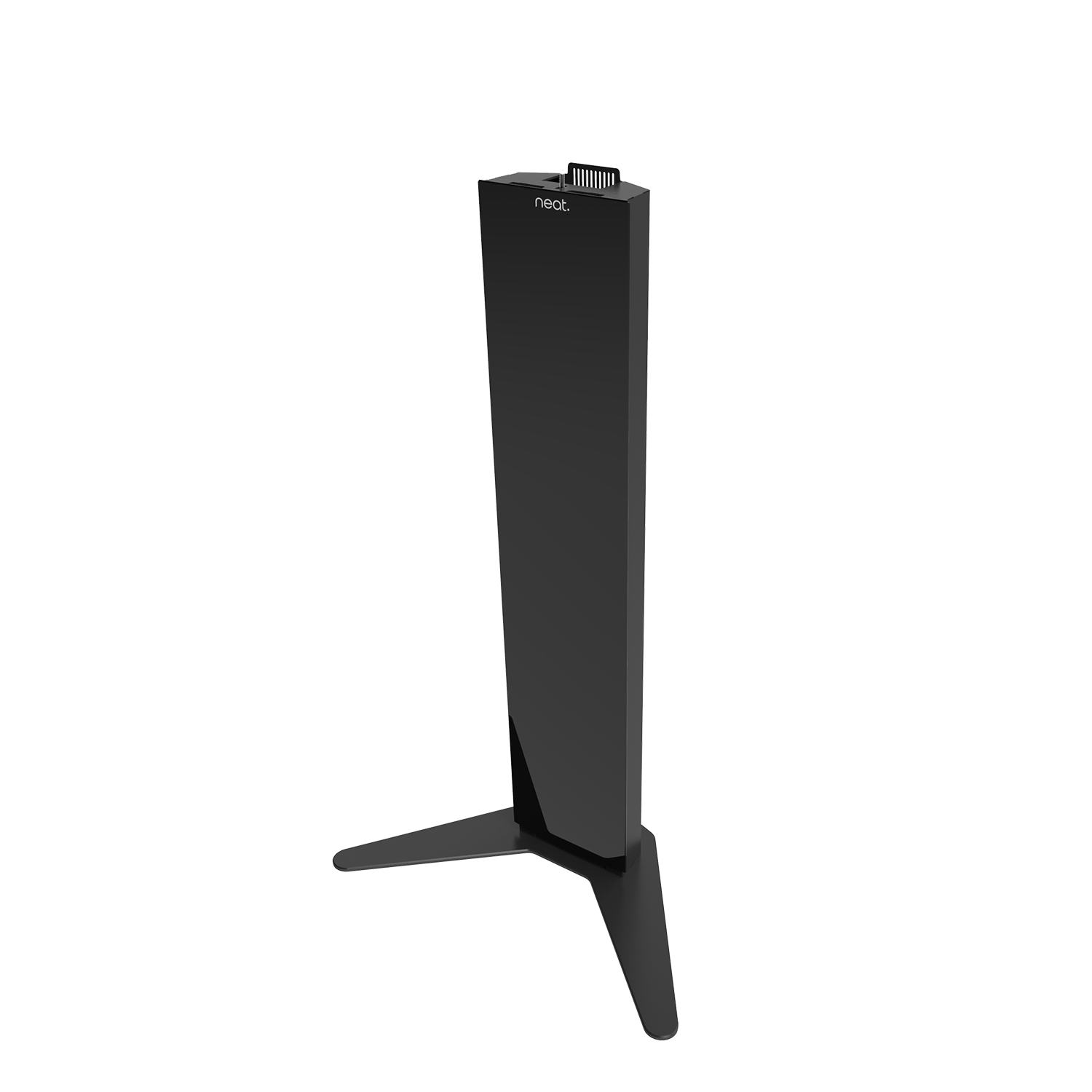 Neat Frame Floor Stand Front Angled View without Neat Frame Tablet