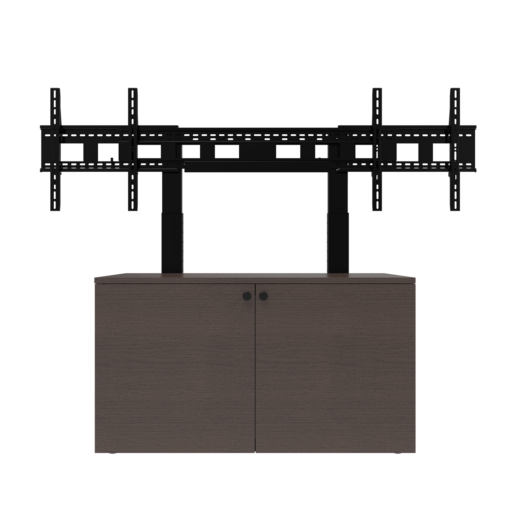 2-Bay Credenza CRED2L-D, CRED2V-D with UM-2 Mount