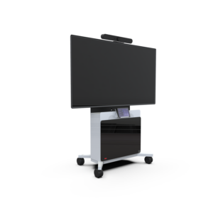 ELT-2100 Cart with Logitech Tap Cradle and Touch Panel Tablet Front Angled View