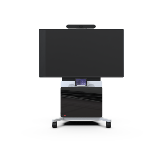 Avteq ELT-2100 Mobile Cart with Logitech Tap Cradle and Logitech Tap Touch Controller, Front View