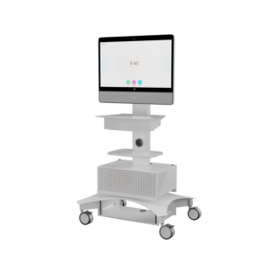TMP-200 Telemedicine Cart with Cisco Desk Pro, Front angled view