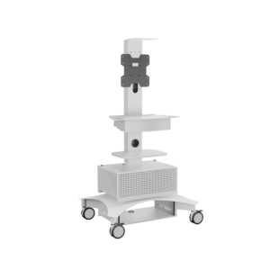 TMP-200 Telemedicine Cart for single displays, Front angled view
