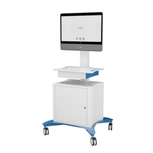 TMP-300 Telemedicine Cart with the Cisco Desk Pro, Front Angled View