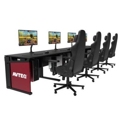 Durable & Aesthetic Design Avteq Esports Gaming Desk with customization and accessories - Esports Solutions