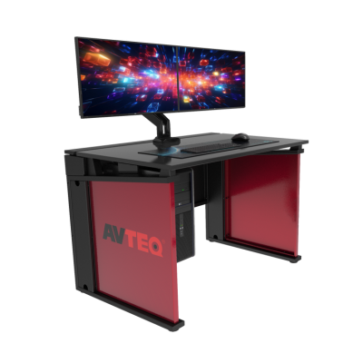 Durable & Aesthetic Design Avteq Esports Gaming Desk with customization and accessories - Esports Solutions